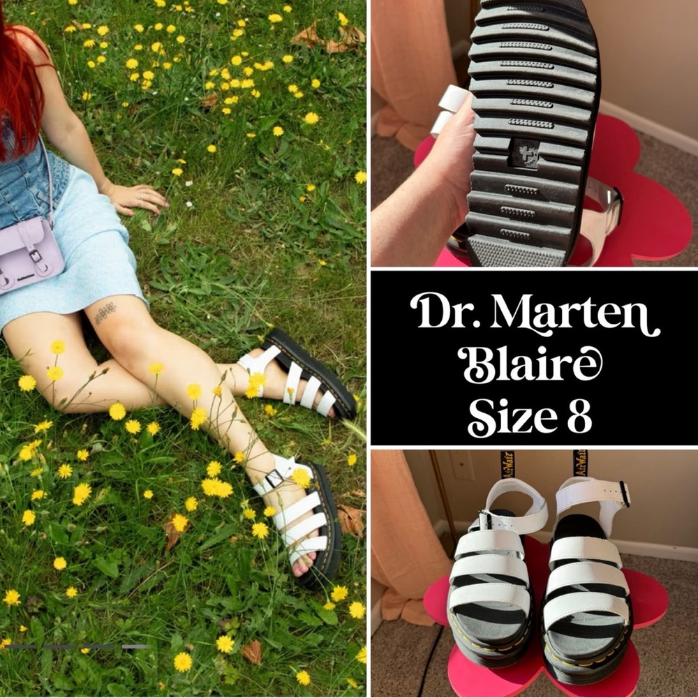 Dr marten white blaire